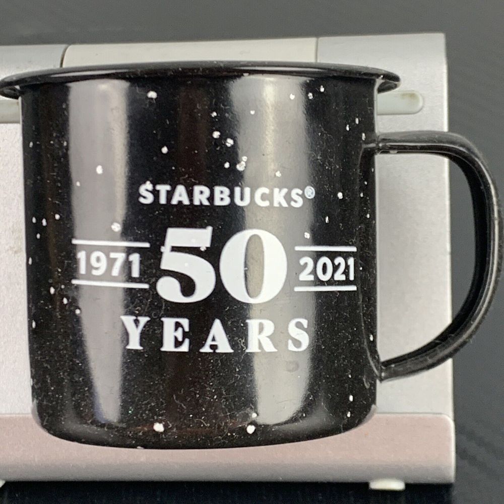 Starbucks‎ "50 Years" Anniversary Metal Espresso Cup Collectible